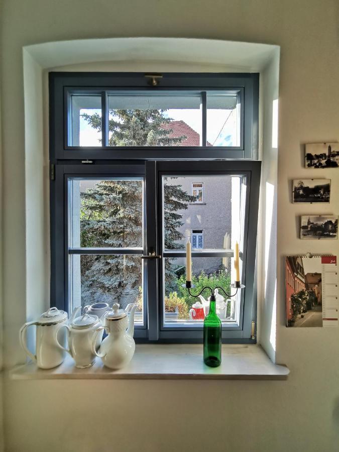 charmantes Apartment Siebenschläfer über Café 7 Weida Exterior foto